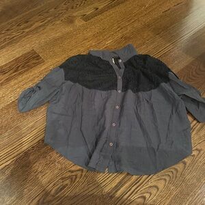 Free People Swing Button Down Top